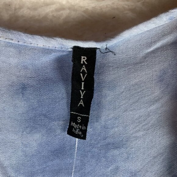 Raviya Swimsuit Cover-Up Womens Small Ocean Tie Dye 100% Rayon Bell-Sleeve S9502 - Picture 5 of 8